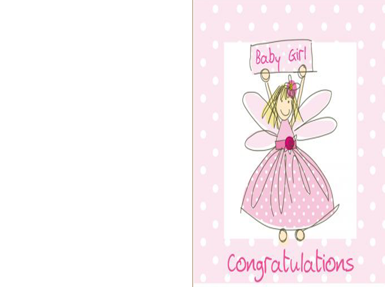Printable Congratulations Baby Girl Cards