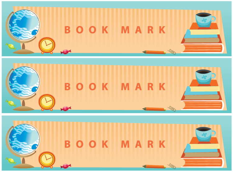 Globe Geography Printable Bookmarks