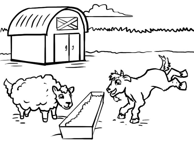 Printable Farm Animals Coloring Sheets