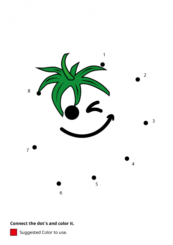Connect The Dot Funny Tomato