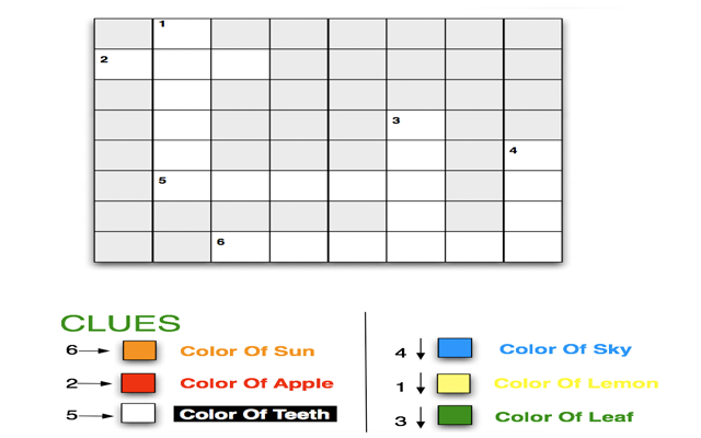 Colorful Crossword Puzzles