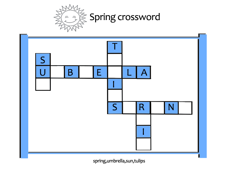 Printable Spring Crossword Puzzles