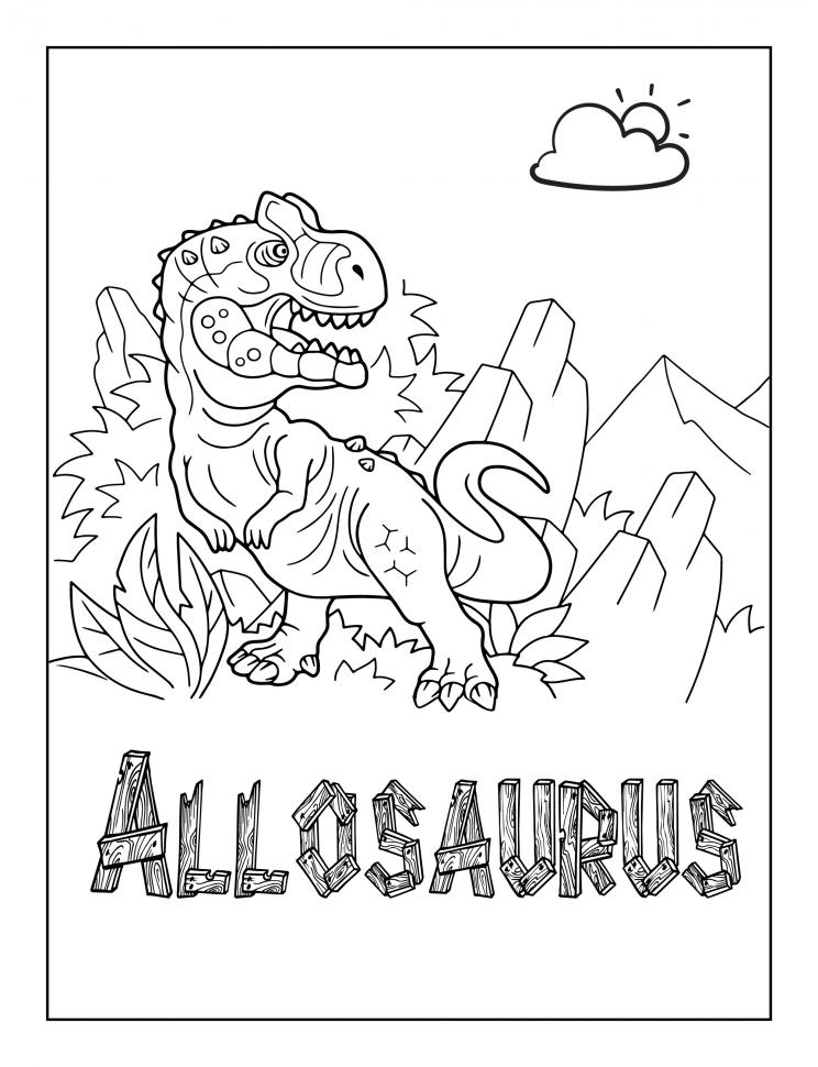 Printable Dinosaur Coloring Sheets