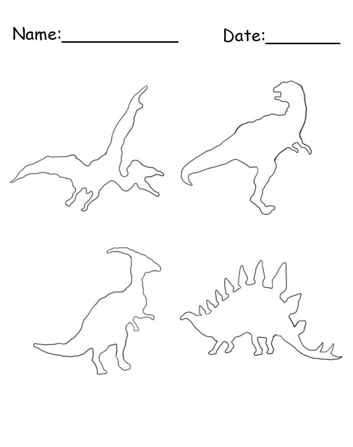 Dinosaur Stencil 