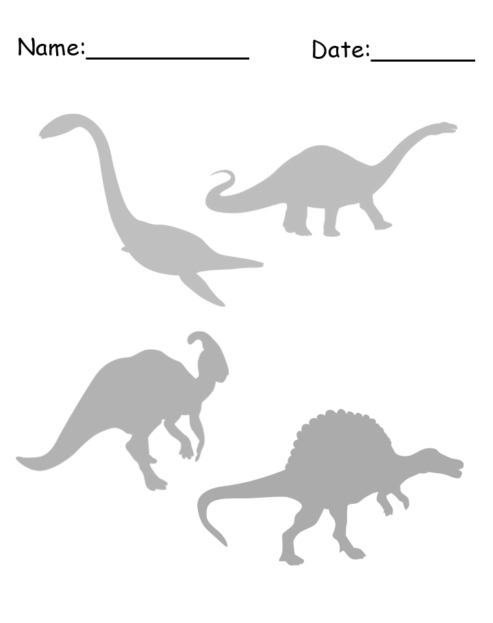 Stegosaurus Dinosaur Stencil