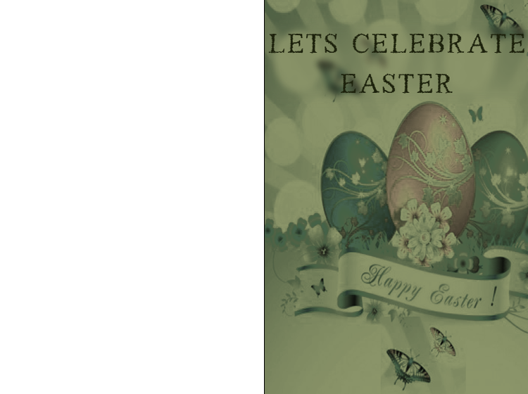 Easter Celebration Printable Cards