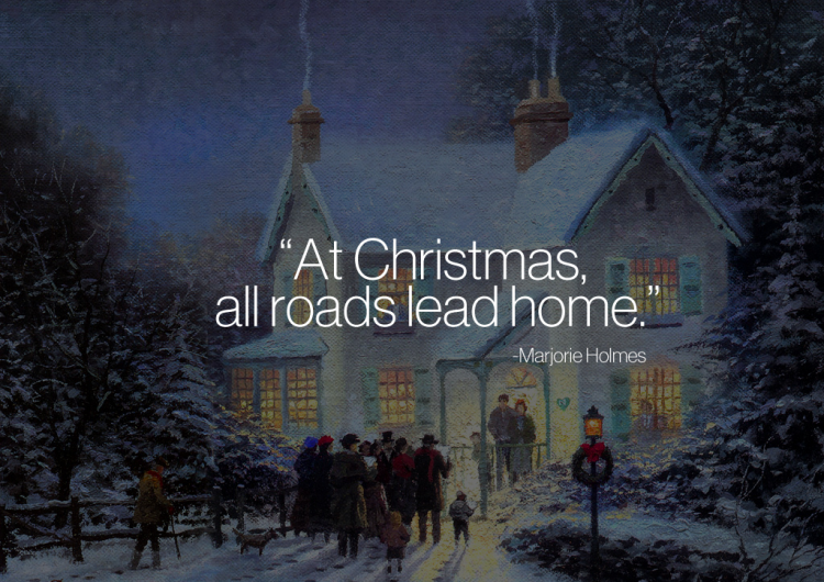 Christmas Roads Lead Home Quote