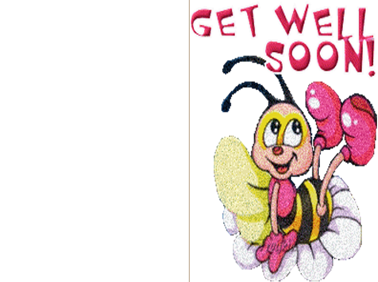 Bee Get Well Soon Card