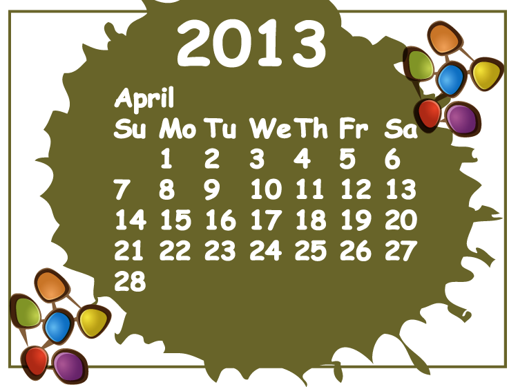 April 2013 Calendars