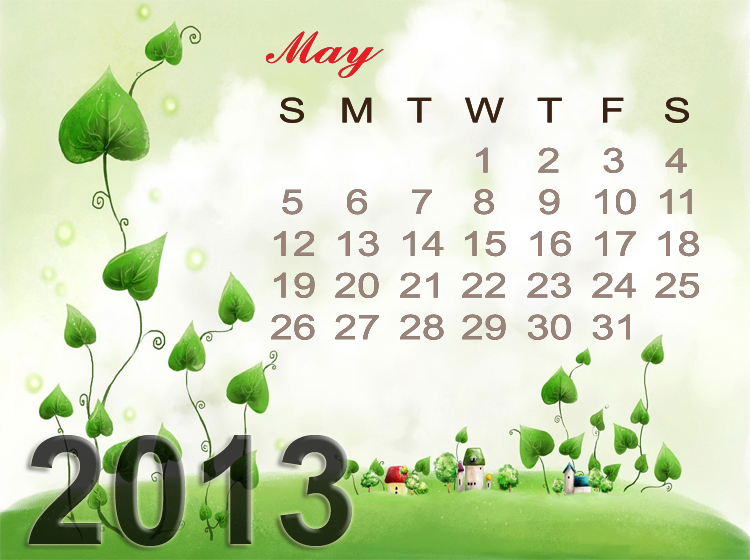 Printable May 2013 Calendars 