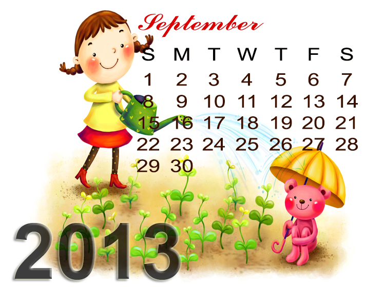 Printable September Monthly Calendars