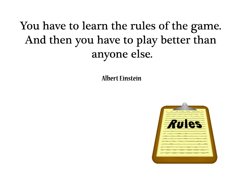 Albert Einstein Rules Printable Quotes