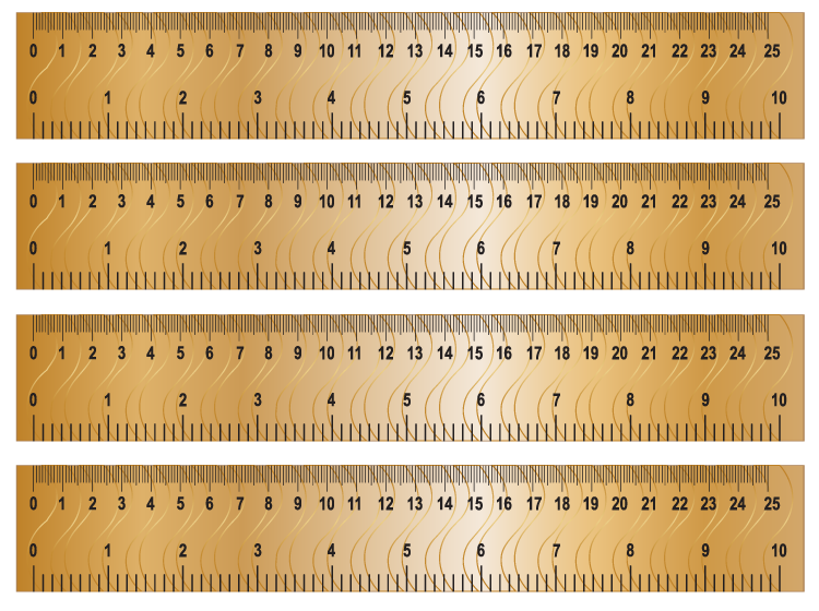 Printable Golden Rulers Paper Crafts