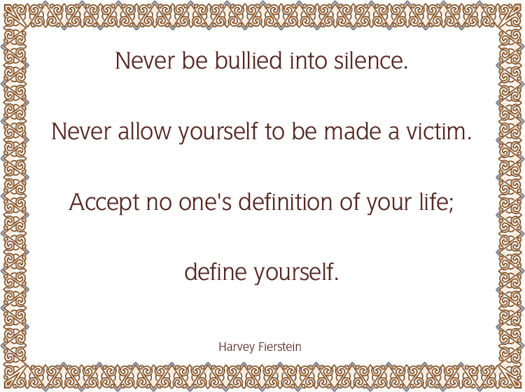 Harvey Feinstein Brown Border Printable Life Quotes