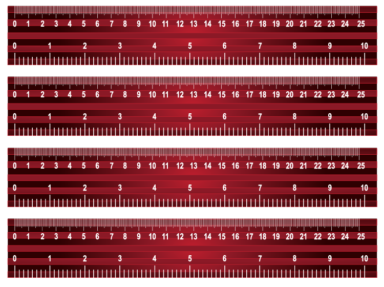 Dark Red Rulers
