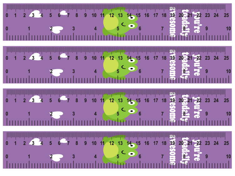 Printable Purple Ruler