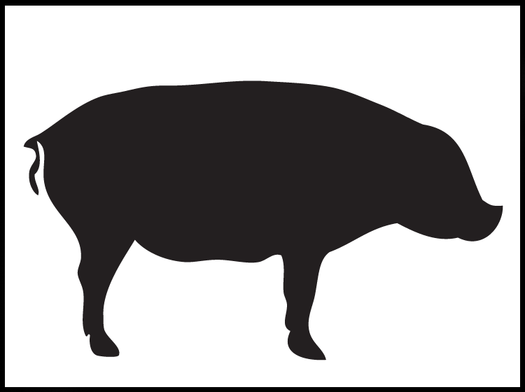 Printable Pig Stencils
