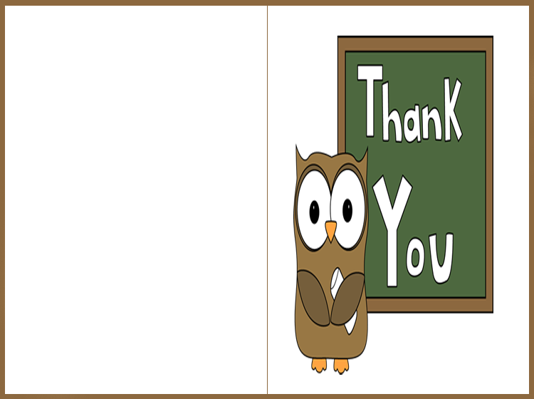 Printable Green Thank You Card