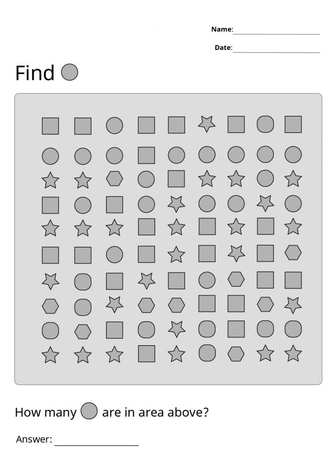 Printable Letters Visual Scanning Worksheets