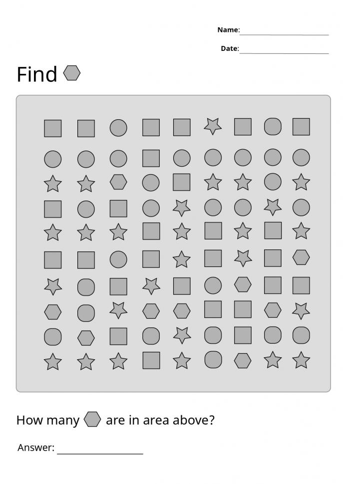 Printable Letters Visual Scanning Worksheets