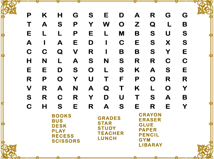 Printable Book  Word Search Puzzles