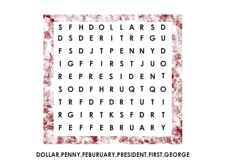 Printable Word Search Presidents Puzzles