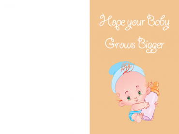 Hope Your Baby Grows Bigger Cards