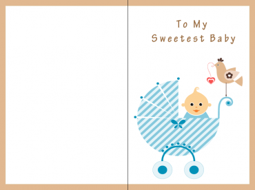 Sweetest Baby Printable Baby Cards