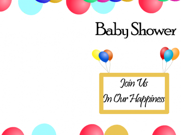 Join Us Baby Shower Printable Invitations