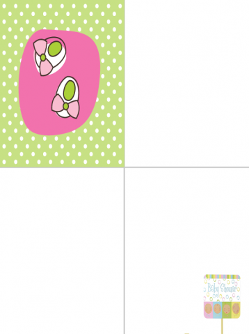 Printable Quad Fold Shower Invitation