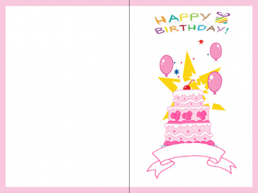 Balloon Birthday Cake Cards