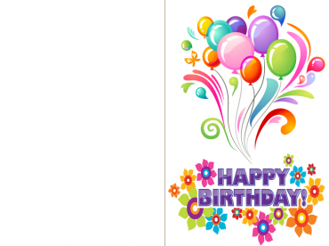 Happy Birthday Balloon Cards