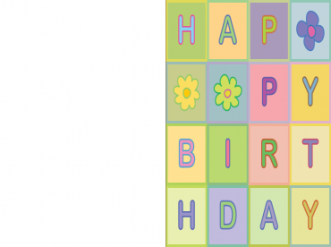 Printable Quilted Happy Birthday Cards