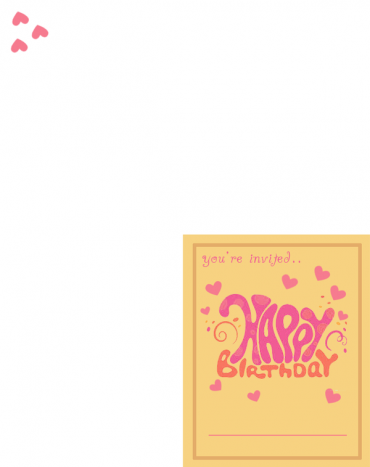 Printable Purple Happy Birthday Invitations