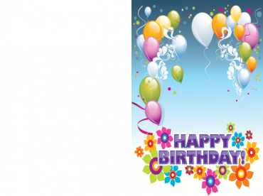 Printable Rainbow Happy Birthday Invitations