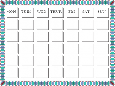 Blank Calendar Printables 