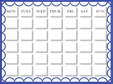 Pretty Blank Calendars 