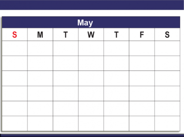 Printable Blank May Calendars