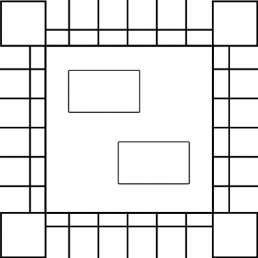 Blank Squares Border Printable Board Game