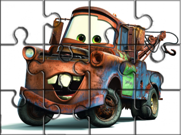 Printable Rusty Cars Puzzles