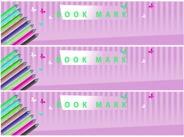 Printable Purple Stars Bookmarks