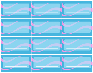 Blue Printable Business Cards