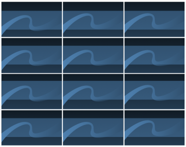 Blue Wavy Printable Business Cards