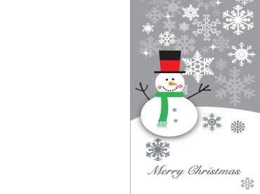Printable Snowman Christmas Cards