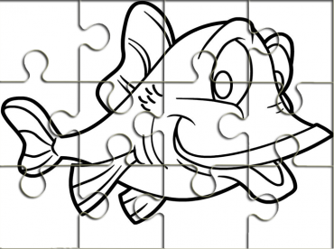 Fish Outline Printable Puzzles