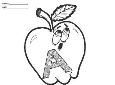 Apple Coloring Sheet