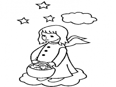 Beautiful Angel Coloring Sheets 
