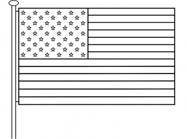 Printable Flag Coloring Sheet