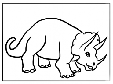 Triceratops Dinosaur Coloring Sheets