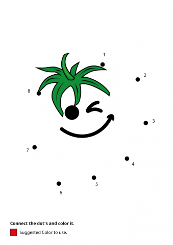 Connect The Dot Funny Tomato